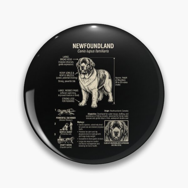 Item preview, Newfoundland Scientific Anatomy Biology Dog Lover designed and sold by Kimberley King Art  King Art.