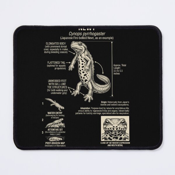 Item preview, Newt Scientific Anatomy Biology Animal Lover designed and sold by Kimberley King Art  King Art.