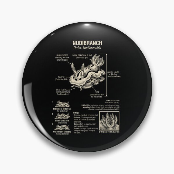 Item preview, Nudibranch Scientific Anatomy Biology Animal Lover designed and sold by Kimberley King Art  King Art.