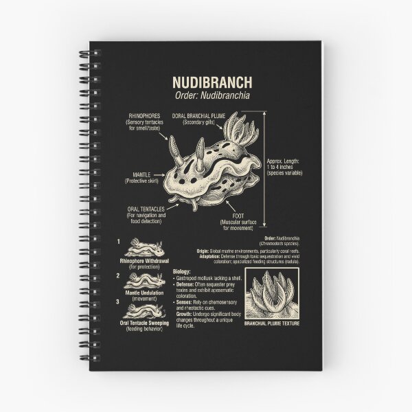 Item preview, Nudibranch Scientific Anatomy Biology Animal Lover designed and sold by Kimberley King Art  King Art.