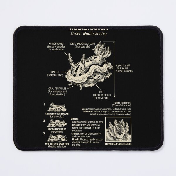 Item preview, Nudibranch Scientific Anatomy Biology Animal Lover designed and sold by Kimberley King Art  King Art.