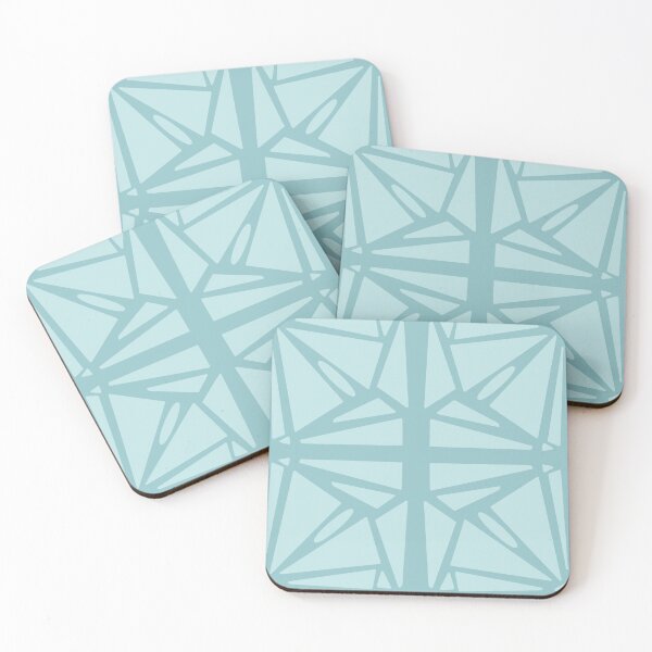 Item preview, Muted Turquoise Geometric Abstract Design  designed and sold by Doodleblog.