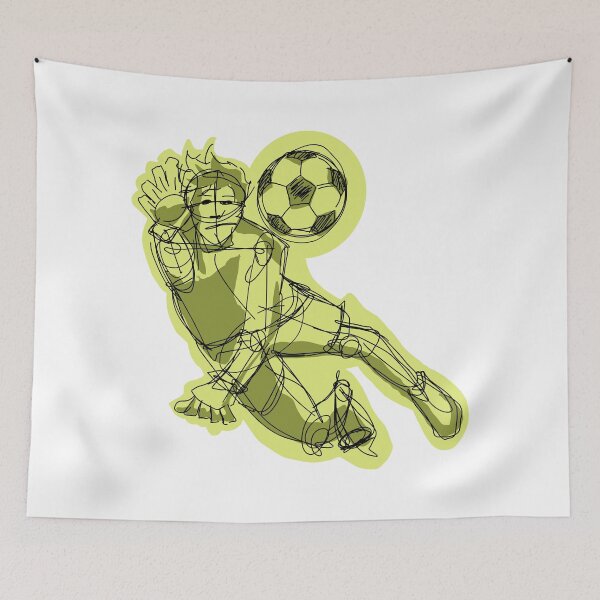 Item preview, Goalkeeper With white background  designed and sold by missmann.