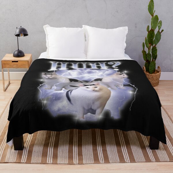 Item preview, Huh Cat Meme Vintage Bootleg Funny Cat Classic T-Shirt designed and sold by Animalfacts002.