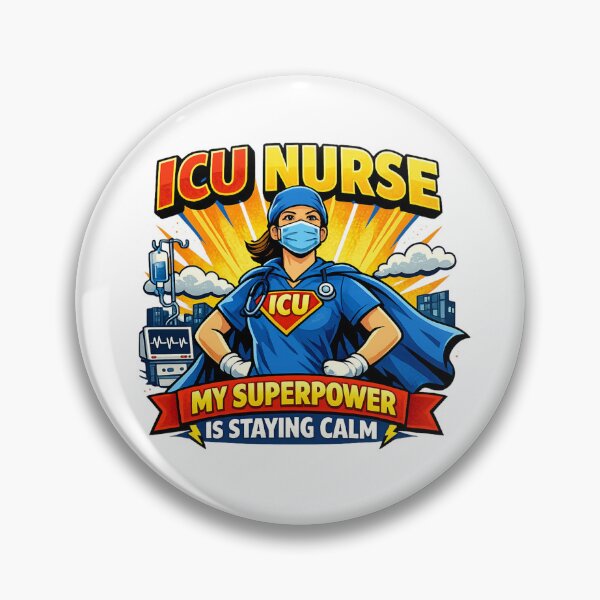 Item preview, ICU Nurse My Superpower Is Staying Calm - ICU nurse superhero humor designed and sold by DPBTees70.