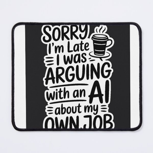 Item preview, Sorry I'm Late I Was Arguing With An AI designed and sold by Bianca Oltean.