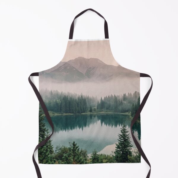Item preview, Misty Mountain Lake, Nature Lover Gift, Foggy Pine Forest Landscape, Cozy Cabin, Outdoor Adventure, Housewarming Camping Gift designed and sold by Covent Vaughn.