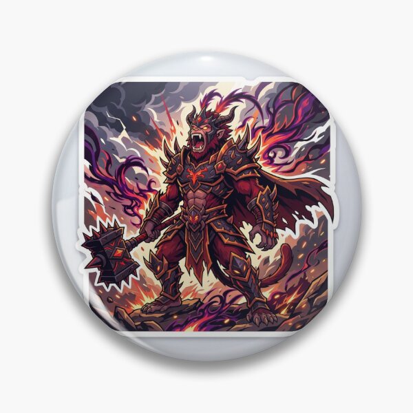 Item preview, Demonic Monkey Warrior Anime Style Vector Sticker designed and sold by uegi.
