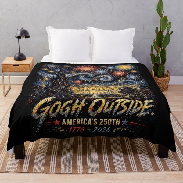 Item preview, Gogh Outside America's 250th 1776 2026 Starry Night USA designed and sold by elongatedjazz.