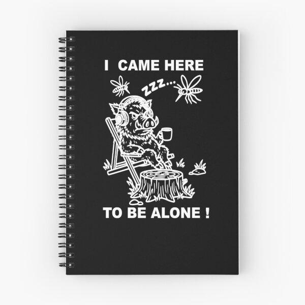 Item preview, I Came Here To Be Alone Funny Wild Boar designed and sold by The Bold Line Studio.