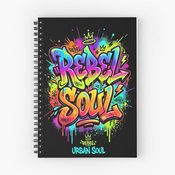 Item preview, Rebel Soul 2026 Neon Graffiti Urban Streetwear Typography designed and sold by M.Store.