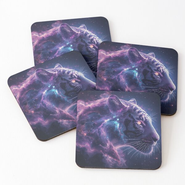 Item preview, Galactic Tiger Head in Cosmic Space designed and sold by Nick Seidel.