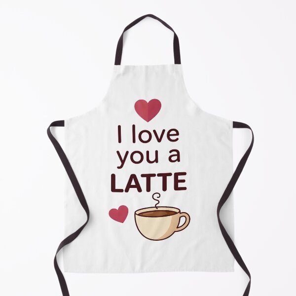 Item preview, I Love You a Latte Coffee Cup Quote designed and sold by Byte-shirt.