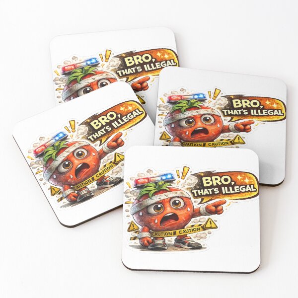 Item preview, Bro Thats Illegal Tomato Meme designed and sold by Bhinfy.