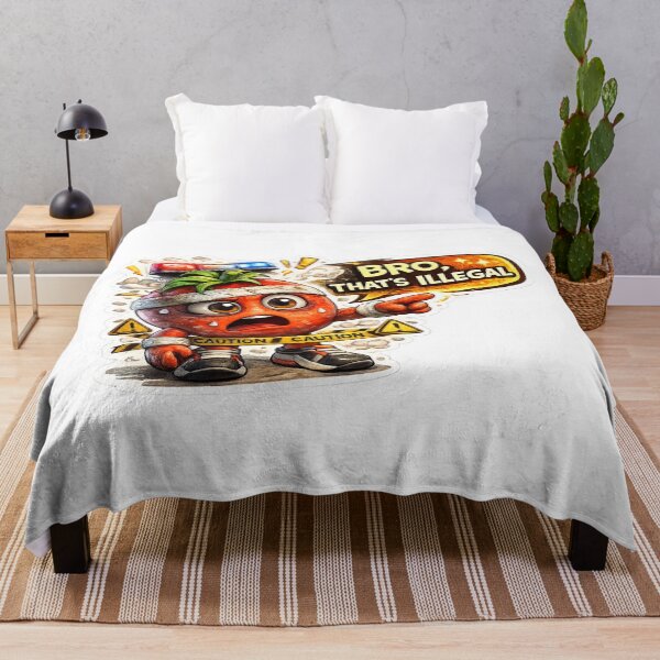 Item preview, Bro Thats Illegal Tomato Meme designed and sold by Bhinfy.