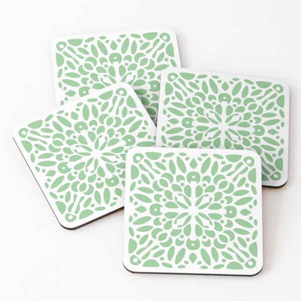 Item preview, Green and White Cross Tile Design designed and sold by Doodleblog.