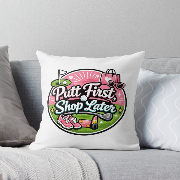 Item preview, Putt First, Shop Later - Ball markers for women golfers designed and sold by DPBTees70.