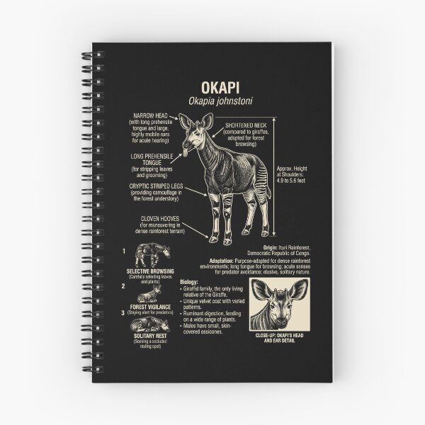Item preview, Okapi Scientific Anatomy Biology Animal Lover designed and sold by Kimberley King Art  King Art.