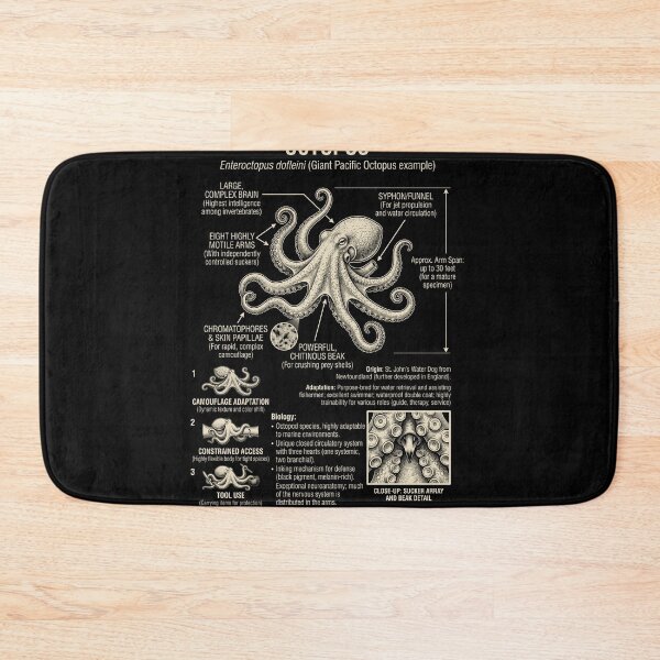 Item preview, Octopus Scientific Anatomy Biology Animal Lover designed and sold by Kimberley King Art  King Art.