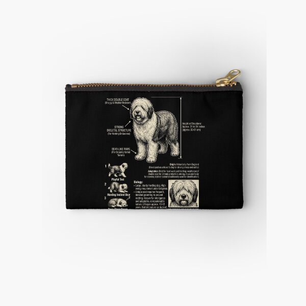 Item preview, Old English Sheepdog Scientific Anatomy Biology Dog Lover designed and sold by Kimberley King Art  King Art.