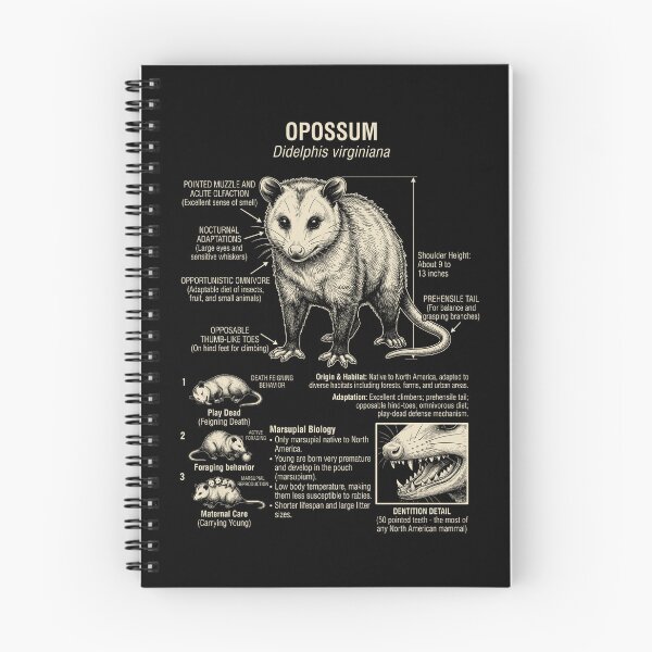 Artikelvorschau, Opossum – Wissenschaftliche Anatomie, Biologie, Tierliebhaber entworfen und verkauft von Kimberley King Art King Art.