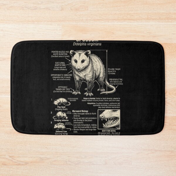 Item preview, Opossum Scientific Anatomy Biology Animal Lover designed and sold by Kimberley King Art  King Art.