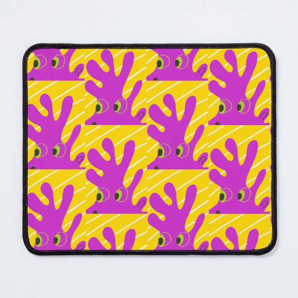 Item preview, Quirky Pink and Yellow Weird Abstract Character Print Art designed and sold by TheSnugGirl.