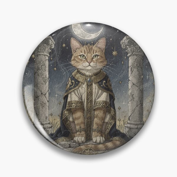 Item preview, The High Priestess Tarot Cat designed and sold by PictorialWhimsy.