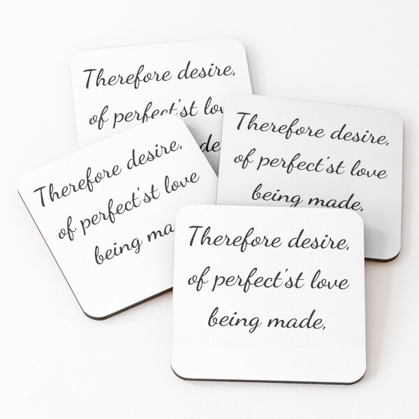 Item preview, "Por tanto, deseo, hecho del amor más perfecto," - escritura negra designed and sold by ariksworld.