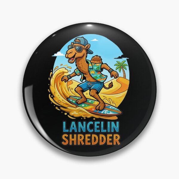 Item preview, Lancelin Shredder Surfing Camel Cartoon Western Australia Sand Dunes Sandboard designed and sold by Yellowriversss.