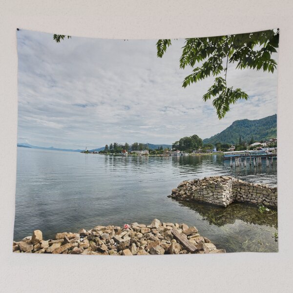 Item preview, Dim light on the port of Parapat designed and sold by franck380.