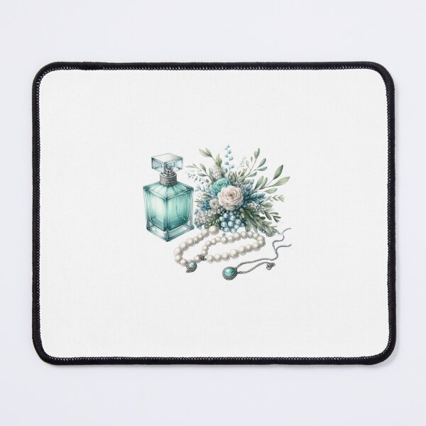 Item preview, vintage aquamarine perfume bottle designed and sold by crealook01.
