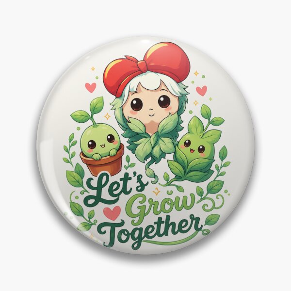 Item preview, Let's Grow Together - Cute Kawaii Gardening Friends designed and sold by BlackSector77.