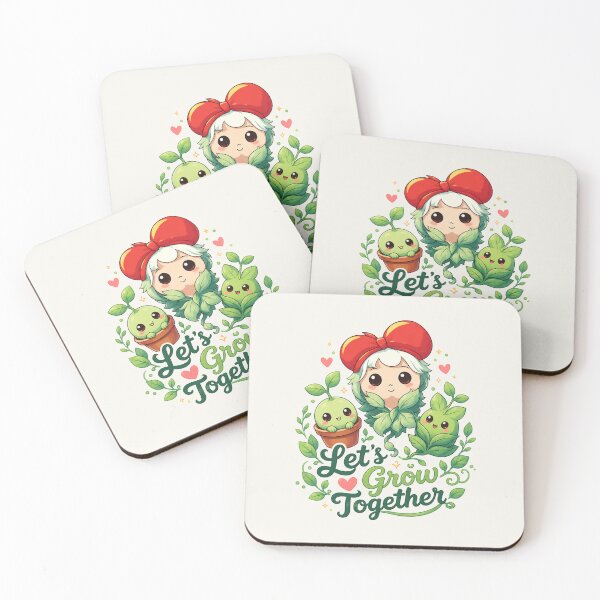 Item preview, Let's Grow Together - Cute Kawaii Gardening Friends designed and sold by BlackSector77.
