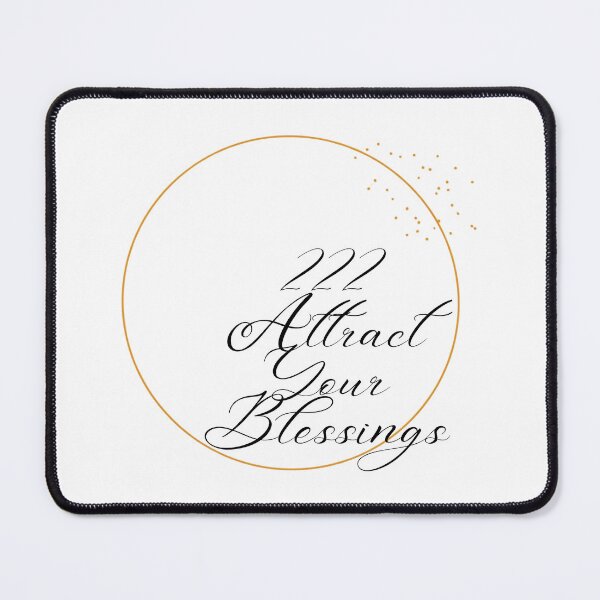 Item preview,  Attract Your Blessings – Angel Number Spiritual Manifestation Typography Design designed and sold by CosmicQuietLab.