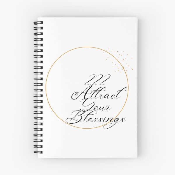 Item preview,  Attract Your Blessings – Angel Number Spiritual Manifestation Typography Design designed and sold by CosmicQuietLab.