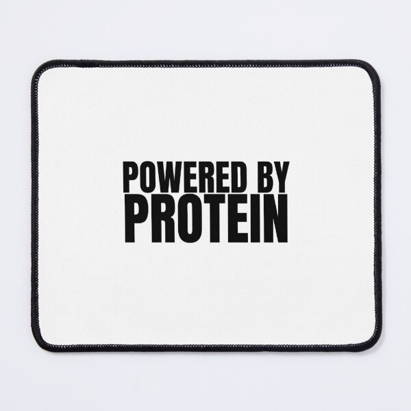 Item preview, “Powered By Protein - Gym Fitness Workout T-Shirt” designed and sold by EliteWearCorp.