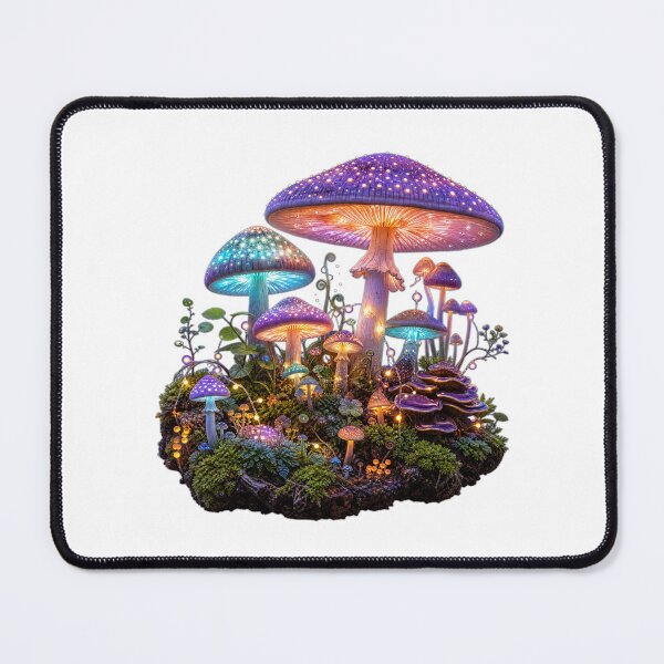 Item preview, Enchanted Mushroom Forest, Bioluminescent Fungi designed and sold by Inky Atlas.