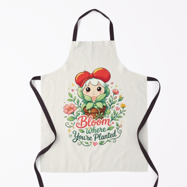 Item preview, Bloom Where Youre Planted - Cute Kawaii Floral Girl designed and sold by BlackSector77.
