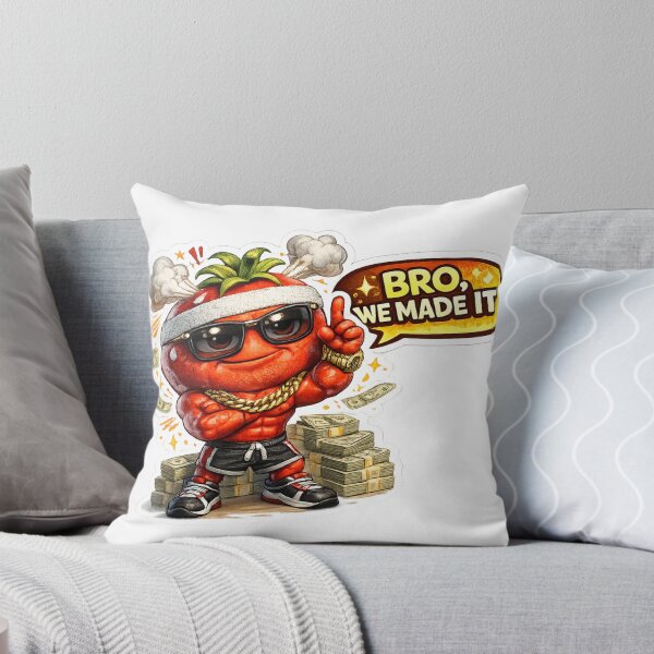 Item preview, Bro We Made It Funny Tomato Hustle Meme Gift designed and sold by Bhinfy.