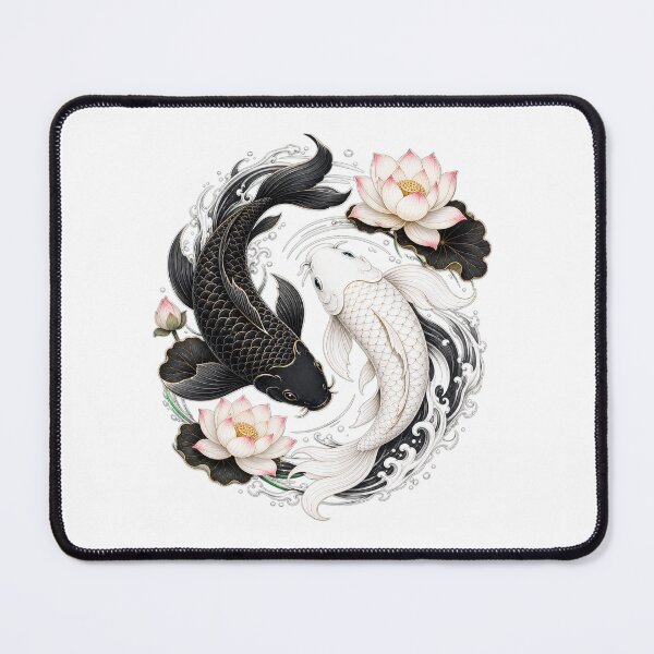 Item preview, Twin Koi Fish, Yin-Yang Harmony designed and sold by Inky Atlas.