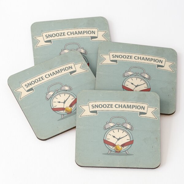 Item preview, Certified Snooze Button Champion Retro Poster designed and sold by PictorialWhimsy.