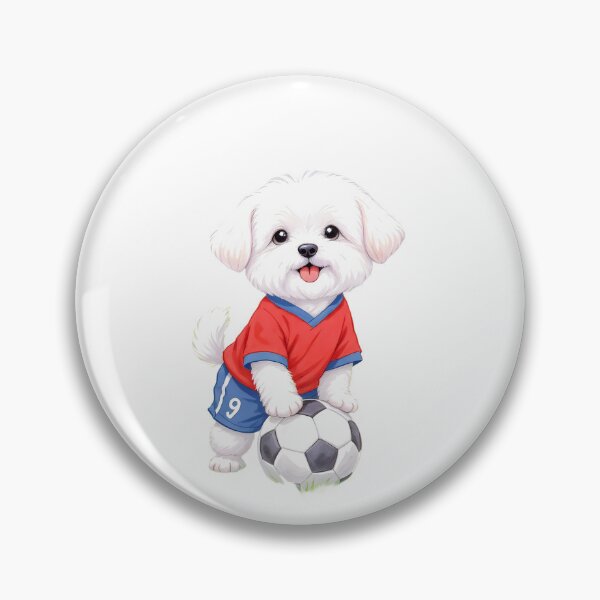 Item preview, Maltese Soccer Digital Art designed and sold by Kedspicedesign.