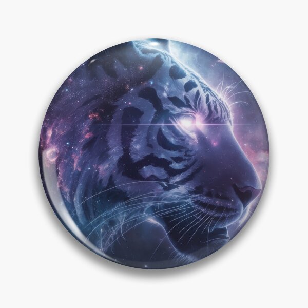 Artikelvorschau, Kosmischer Tiger in Nebelkunst entworfen und verkauft von Nick Seidel.