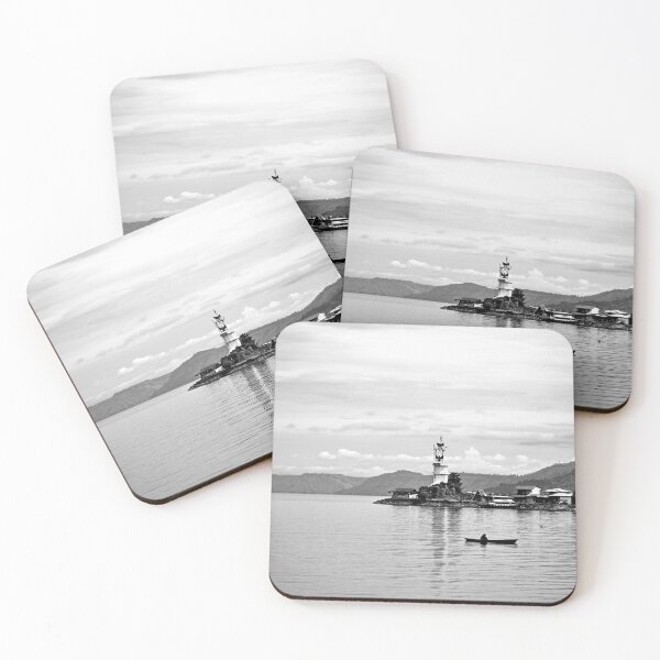 Item preview, Monochrome serenity on Lake Toba designed and sold by franck380.