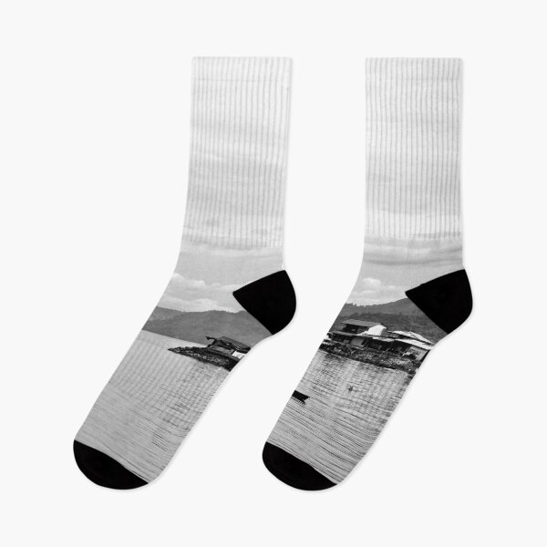 Item preview, Monochrome serenity on Lake Toba designed and sold by franck380.