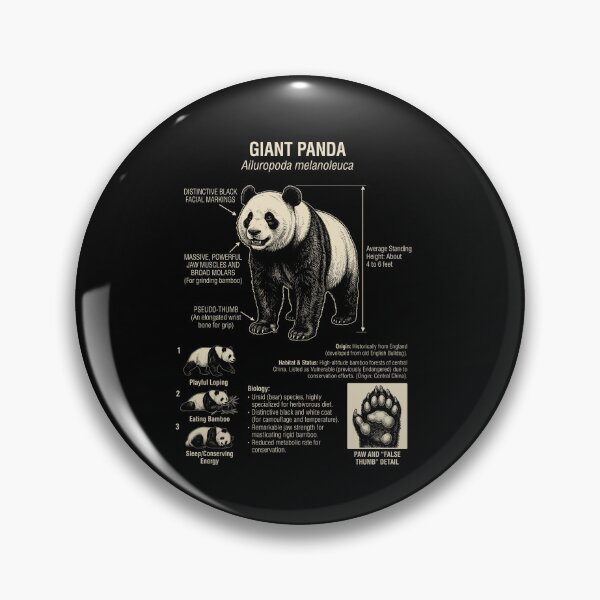 Item preview, Panda Scientific Anatomy Biology Animal Lover designed and sold by Kimberley King Art  King Art.