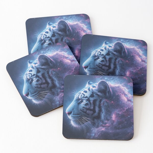 Item preview, Cosmic White Tiger Art designed and sold by Nick Seidel.