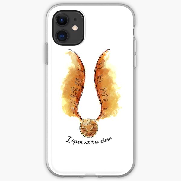 Golden flying ball (black) iPhone Soft Case
