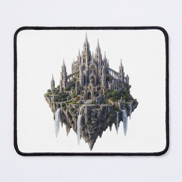 Item preview, Floating Island Castle, Fantasy Dreamscape designed and sold by Inky Atlas.